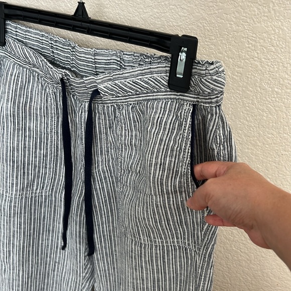 COPY - Drawstring linen wide leg pant - Picture 3 of 7